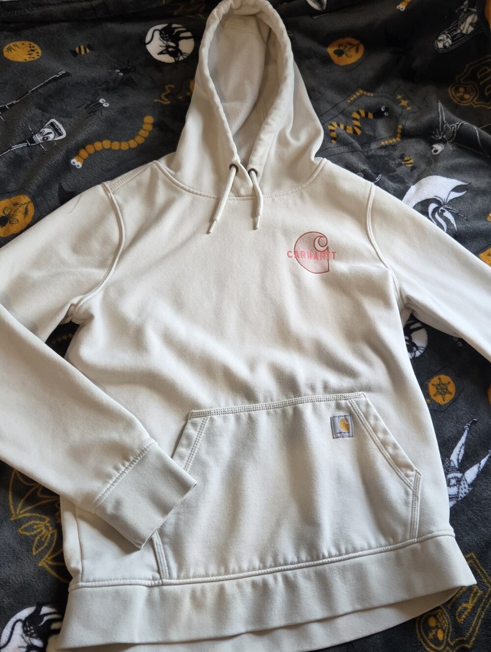 Carhartt Cream Hooded Sweatshirt - Classic Pocket Hoodie